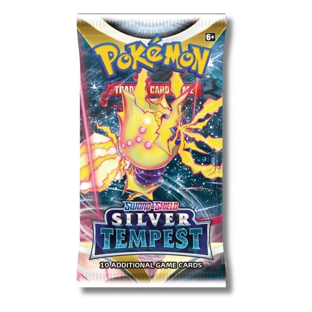 silver tempest sleeved booster pack