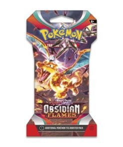 obsidian flames sleeved booster pack
