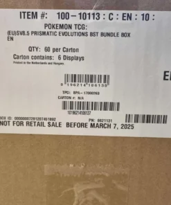 prismatic evolutions booster bundle display